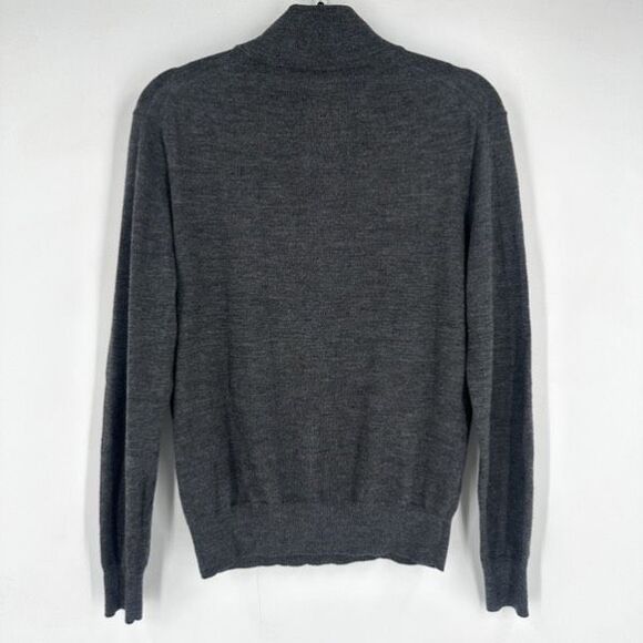 Vintage Polo Ralph Lauren Merino Wool Popover Sweater XS Leather Collar Preppy - Picture 2 of 9